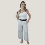 Calça Lumen Pantacourt Areia