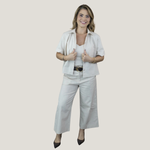 Calça Lumen Pantacourt Areia