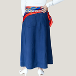 Saia Brenda Azul Marinho 