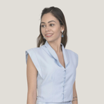 Camisa Cropped Vera Azul
