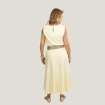 Blusa Lara Cross Amarelo Manteiga