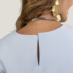 Blusa Lara Cross Azul
