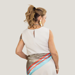 Blusa Lara Cross Cinza