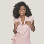 Camisa Cropped Vera Rosa