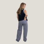 Calça Jeans  Wide Leg Bonança Gray