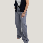 Calça Jeans  Wide Leg Bonança Gray