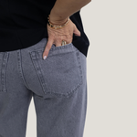 Calça Jeans  Wide Leg Bonança Gray