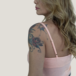 Conjunto Lina – Blusa e Regata em Linho Pêssego