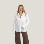 Camisa Lora Linho Off White