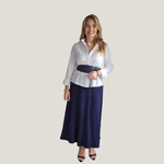 Saia Beatriz Azul Marinho