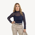 Blusa Leni Azul Marinho