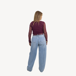 Blusa Manga Tule Ameixa Camila 