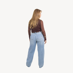 Blusa Manga Tule Marrom Camila 