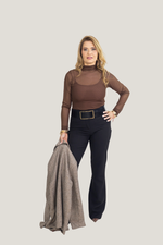 Regata Cropped Iza Marrom