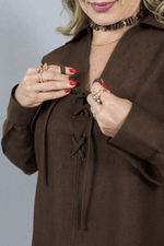 Vestido Alva Marrom