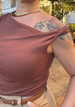 Blusa Aila Marrom