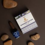 Kit Incensário Indiano Cascata Azul e Incenso Alecrim
