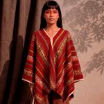 Poncho Peruano Tradicional de Lã