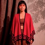 Poncho Peruano Tradicional de Lã