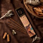 Incenso Indiano Golden Nag Palo Santo e Sálvia Branca | Vijayshree