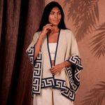 Poncho Peruano Tradicional de Lã