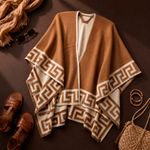 Poncho Peruano Tradicional de Lã