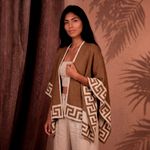 Poncho Peruano Tradicional de Lã