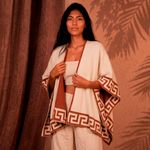 Poncho Peruano Tradicional de Lã