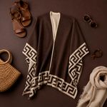 Poncho Peruano Tradicional de Lã