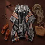 Poncho Peruano Tradicional de Lã