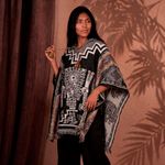 Poncho Peruano Tradicional de Lã