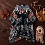 Poncho Peruano Tradicional de Lã