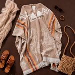 Poncho Peruano Tradicional de Lã