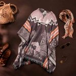 Poncho Peruano Tradicional de Lã
