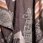 Poncho Peruano Tradicional de Lã