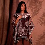 Poncho Peruano Tradicional de Lã