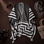 Poncho Peruano Tradicional de Lã