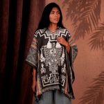 Poncho Peruano Tradicional de Lã