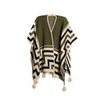 Poncho Peruano Tradicional de Lã