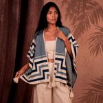 Poncho Peruano Tradicional de Lã