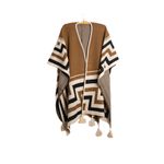 Poncho Peruano Tradicional de Lã com Tassel
