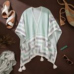 Poncho Peruano Tradicional de Lã
