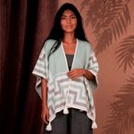 Poncho Peruano Tradicional de Lã