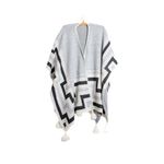 Poncho Peruano Tradicional de Lã com Tassel