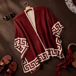 Poncho Peruano Tradicional de Lã