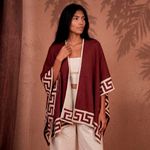 Poncho Peruano Tradicional de Lã