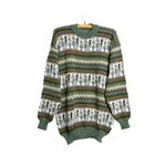 Blusa Tradicional Peruana em Lã Verde Musgo