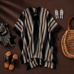 Poncho Peruano Tradicional de Lã