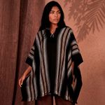 Poncho Peruano Tradicional de Lã