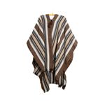 Poncho Peruano Tradicional de Lã